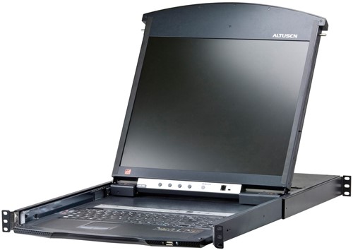 ATEN KL1516AiM rack console 43,2 cm (17") 1280 x 1024 Pixels Metaal Zwart 1U