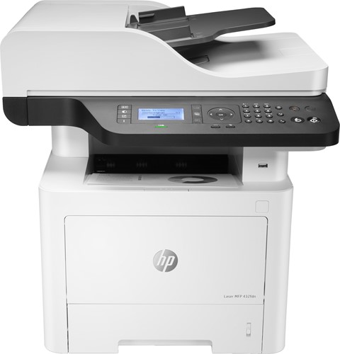 HP Laser MFP 432fdn, Zwart-wit, Printer voor Printen, kopiëren, scannen, faxen, Scannen naar e-mail; Dubbelzijdig printen; ADF voor 50 vel