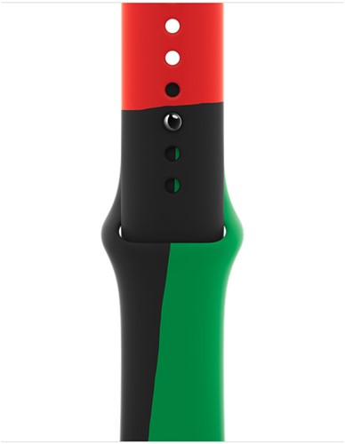 Apple MUQ53ZM/A slimme draagbare accessoire Band Zwart, Groen, Rood Fluorelastomeer
