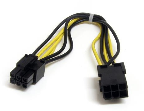 StarTech.com 20cm 6-pins PCI Epress Verlengkabel Voeding