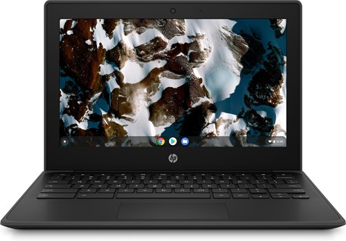 HP Chromebook 11 G9 Intel® Celeron® N4500 29,5 cm (11.6") Touchscreen HD 4 GB LPDDR4x-SDRAM 64 GB eMMC Wi-Fi 6 (802.11ax) ChromeOS Zwart