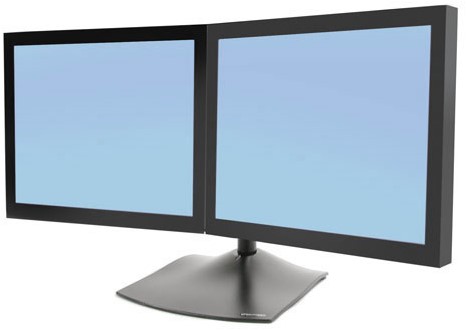 Ergotron DS Series DS100 Dual Monitor Desk Stand, Horizontal 61 cm (24") Zwart Bureau