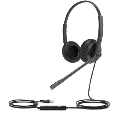 Yealink UH34 Headset Bedraad Hoofdband Kantoor/callcenter Zwart