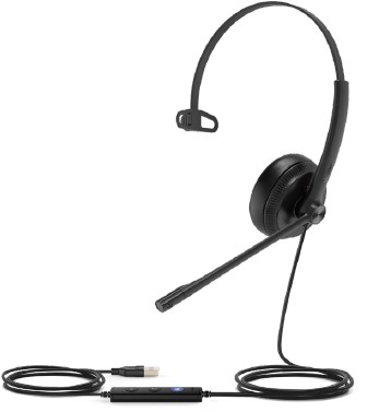 Yealink UH34 Headset Bedraad Hoofdband Kantoor/callcenter Zwart