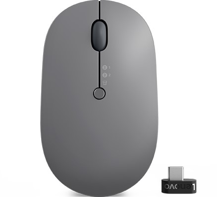 Lenovo Go Multi-Device muis Ambidextrous RF-draadloos + Bluetooth Optisch 2400 DPI