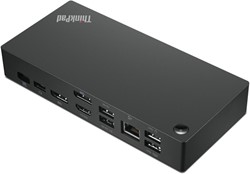 Lenovo 40AY0090UK notebook dock & poortreplicator Bedraad USB 3.2 Gen 1 (3.1 Gen 1) Type-C Zwart