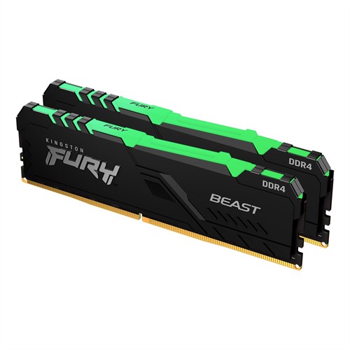 Kingston Technology FURY Beast RGB geheugenmodule 16 GB 2 x 8 GB DDR4 2666 MHz