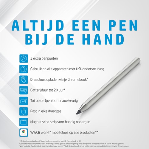 HP draadloos oplaadbare USI-pen