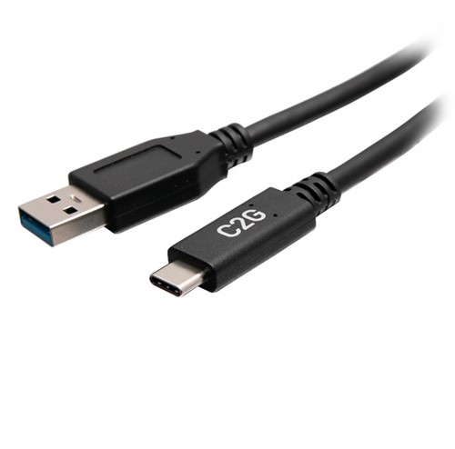 C2G 0,5 m USB-C® mannelijke naar USB-A mannelijke kabel - USB 3.2 Gen 1 (5Gbps)