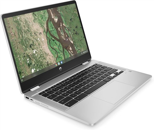 HP Chromebook x360 14b-cb0140nd N6000 35,6 cm (14") Touchscreen Full HD Intel® Pentium® Silver 8 GB LPDDR4x-SDRAM 128 GB eMMC Wi-Fi 5 (802.11ac) ChromeOS Zilver
