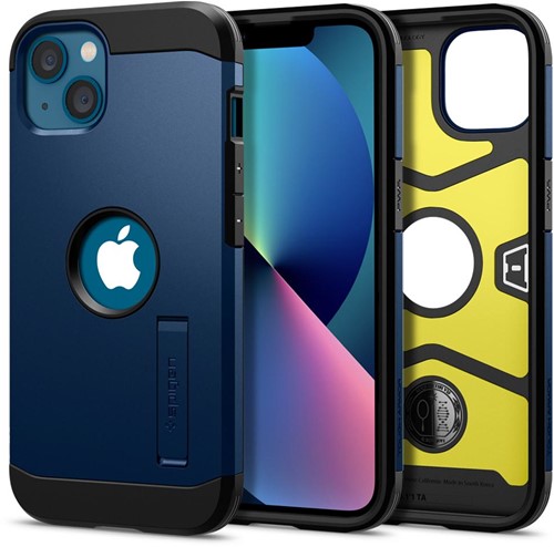 Spigen Tough Armor mobiele telefoon behuizingen 15,5 cm (6.1") Hoes Blauw, Marineblauw