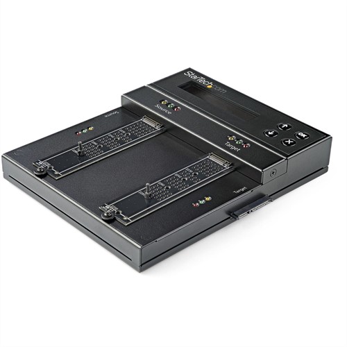 StarTech.com Standalone M.2 SATA & M.2 NVMe Duplicator en Wisser - HDD/SSD Cloner/Wiper voor M.2 PCIe AHCI/NVMe, M.2 SATA, 2.5/3.5" SATA Drives - Externe Hardeschijf Duplicator/Eraser, TAA-2