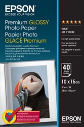 Epson Premium Glossy Photo Paper - 10x15cm - 40 Vellen