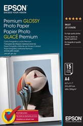 Epson Premium Glossy Photo Paper - A4 - 15 Vellen