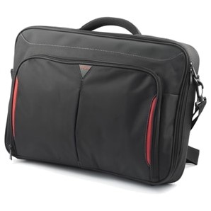 DELL Classic+ notebooktas 45,7 cm (18") Aktetas Zwart, Rood