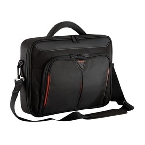 DELL Classic+ notebooktas 35,6 cm (14") Aktetas Zwart, Rood