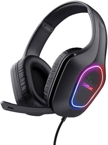 Trust GXT 416 ZIROX Headset Bedraad Hoofdband Gamen USB Type-A Zwart