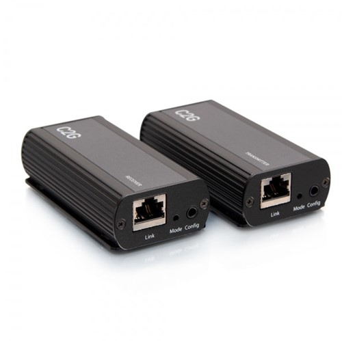 C2G 1-poorts USB-C® extender zender naar ontvangerkit - USB 3.2 Gen 1 (5Gbps)