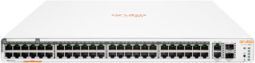 Aruba Instant On 1960 48G 40p Class4 8p Class6 PoE 2XGT 2SFP+ 600W (x5) Managed L2+ Gigabit Ethernet (10/100/1000) Power over Ethernet (PoE) 1U Wit