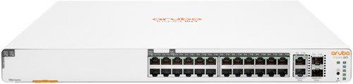 HPE Aruba Instant On 1960 24G 20p Class4 4p Class6 PoE 2XGT 2SFP+ 370W (x5) Managed L2+ Gigabit Ethernet (10/100/1000) Power over Ethernet (PoE) 1U Wit