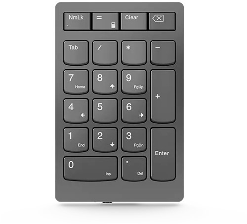Lenovo Go Wireless numeriek toetsenbord Universeel Bluetooth/USB/RF Wireless Grijs