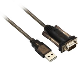 ACT AC6000 seriële kabel Zwart 1,5 m USB Type-A DB-9