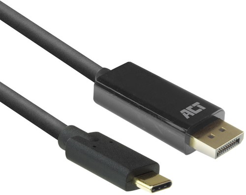 ACT AC7325 video kabel adapter 2 m USB Type-C DisplayPort Zwart