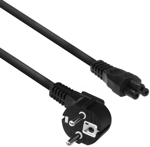 ACT AC3310 electriciteitssnoer Zwart 2 m CEE7/7 C5 stekker