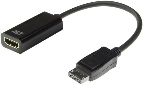 ACT AC7555 video kabel adapter 0,15 m DisplayPort HDMI Type A (Standaard) Zwart