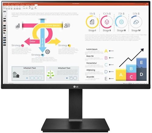 LG 24QP750P-B computer monitor 60,5 cm (23.8") 2560 x 1440 Pixels Quad HD LED Zwart