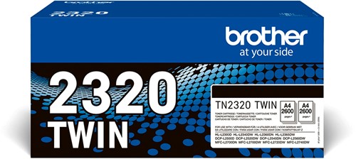 Brother TN-2320TWIN tonercartridge 1 stuk(s) Origineel Zwart