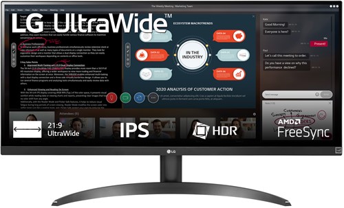 LG 29WP500-B 73,7 cm (29") 2560 x 1080 Pixels UltraWide Full HD LED Zwart