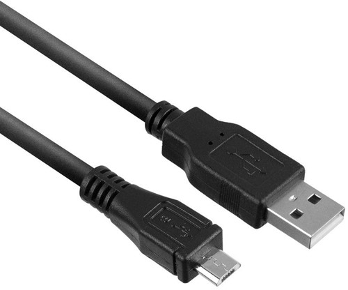 ACT AC3000 USB-kabel 1 m USB 2.0 USB A Micro-USB B Zwart