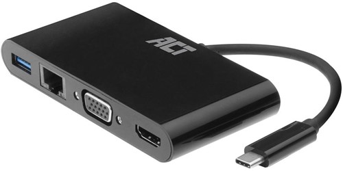 ACT AC7330 USB grafische adapter 4096 x 2160 Pixels Zwart
