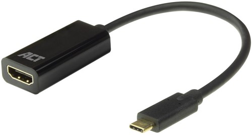 ACT AC7310 video kabel adapter 0,15 m USB Type-C HDMI Type A (Standaard) Zwart