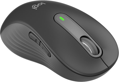 Logitech Signature M650 L Linkshandige Draadloze Muis - Voor grotere, linkerhanden, 2 jaar batterijduur, stil klikken, aanpasbare zijknoppen, Bluetooth, compatibel met meerdere apparaten