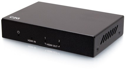 C2G 2-poorts HDMI®-distributieversterker-splitter - 4K 60Hz