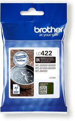 Brother LC-422BK inktcartridge 1 stuk(s) Origineel Zwart