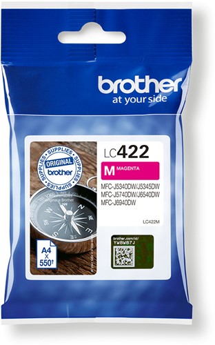 Brother LC-422M inktcartridge 1 stuk(s) Origineel Magenta