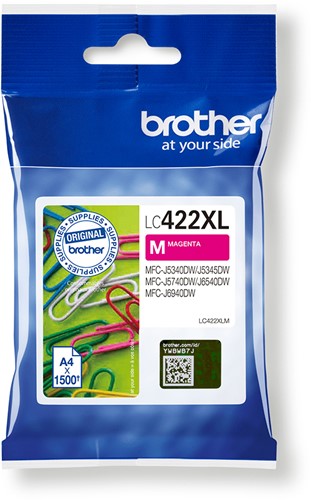 Brother LC-422XLM inktcartridge 1 stuk(s) Origineel Magenta