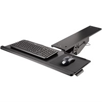 StarTech.com Uitschuifbare Bureau Toetsenbordlade, Full Motion Keyboard en Mouse Tray met Verstelbare Hoogte, 25 x 65cm Plateau, Ergonomisch Bureaublad voor Toetsenbord met Muismat en Polssteun-3