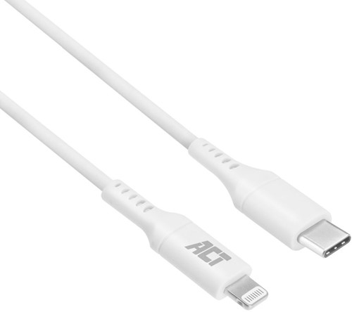 ACT AC3014 Lightning-kabel 1 m Wit