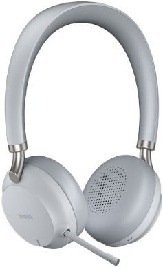 Yealink BH72 Headset Bedraad en draadloos Hoofdband Oproepen/muziek USB Type-A Bluetooth Oplaadhouder Licht Grijs