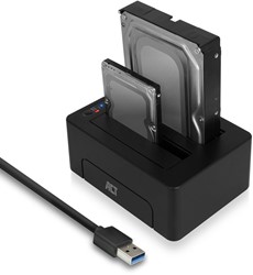 ACT AC1504 basisstation voor opslagstations USB 3.2 Gen 1 (3.1 Gen 1) Type-B Zwart