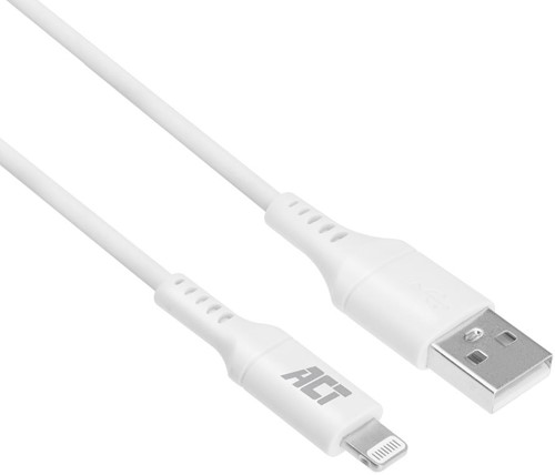 ACT AC3012 Lightning-kabel 2 m Wit