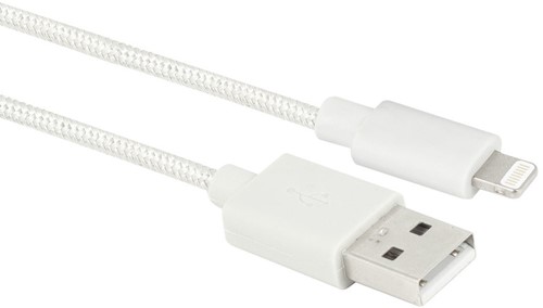 ACT AC3092 Lightning-kabel 1 m Wit
