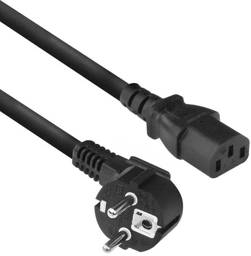ACT AC3305 electriciteitssnoer Zwart 2 m Netstekker type F C13 stekker