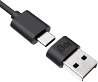 Logitech 989-000982 tussenstuk voor kabels USB C USB A Grafiet-2