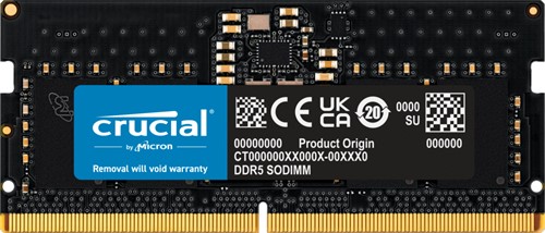 Crucial CT8G48C40S5 geheugenmodule 8 GB 1 x 8 GB DDR5 4800 MHz