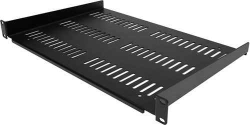 StarTech.com 1U Rack Shelf - Universele Geventileerde 19 inch Server Rack Plank/Lade voor AV/Data/Netwerk Apparatuur – Cantilever/Uitkragende Ligger – Duurzaam Ontwerp – Max. 25kg - Diepte 30 cm (12”)